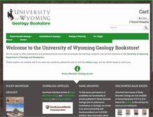 Tablet Screenshot of geobookstore.uwyo.edu