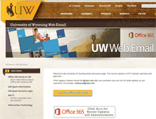 Tablet Screenshot of mail.uwyo.edu